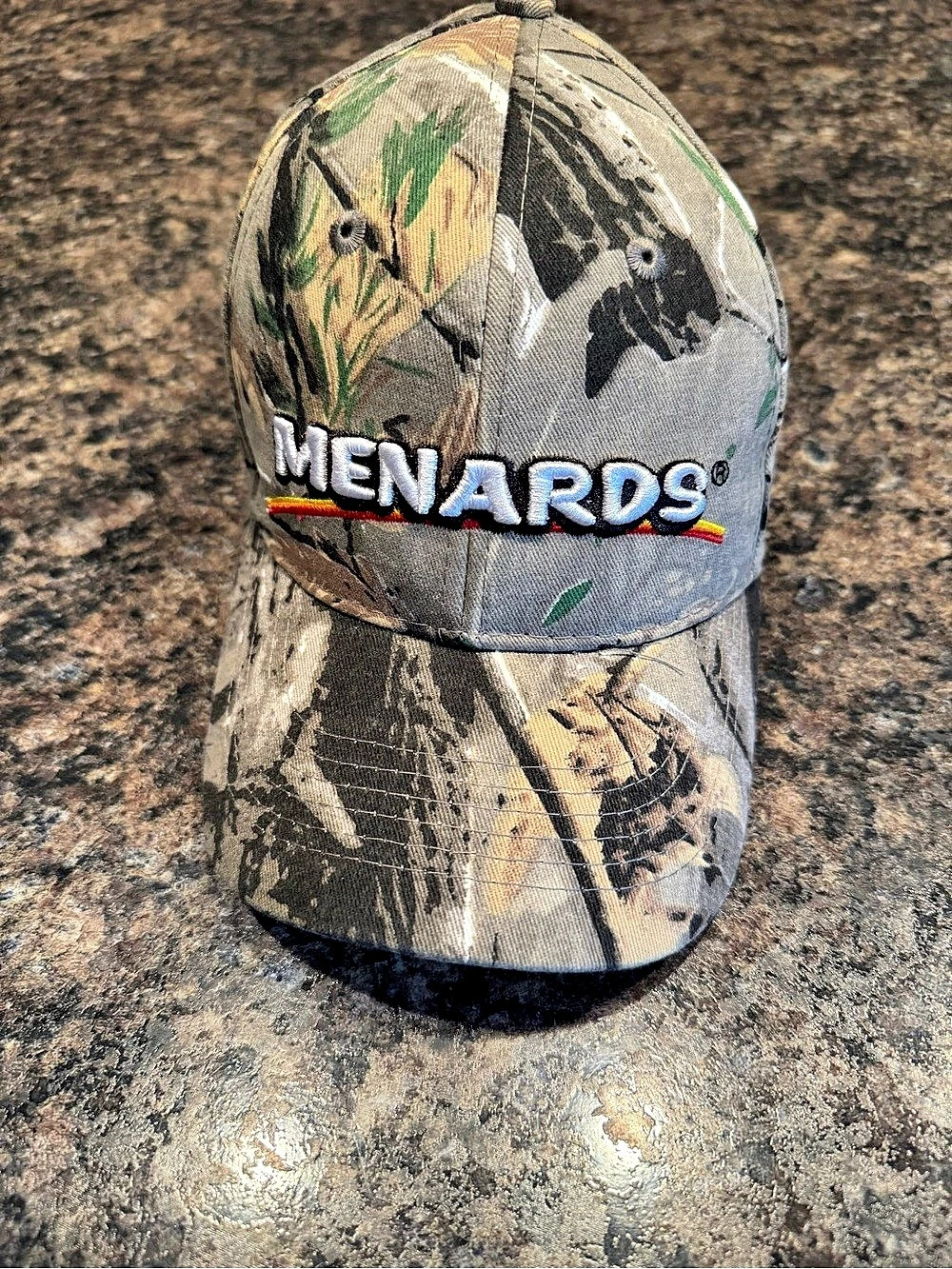 Menards Camouflage Embroidered Logo Baseball Cap